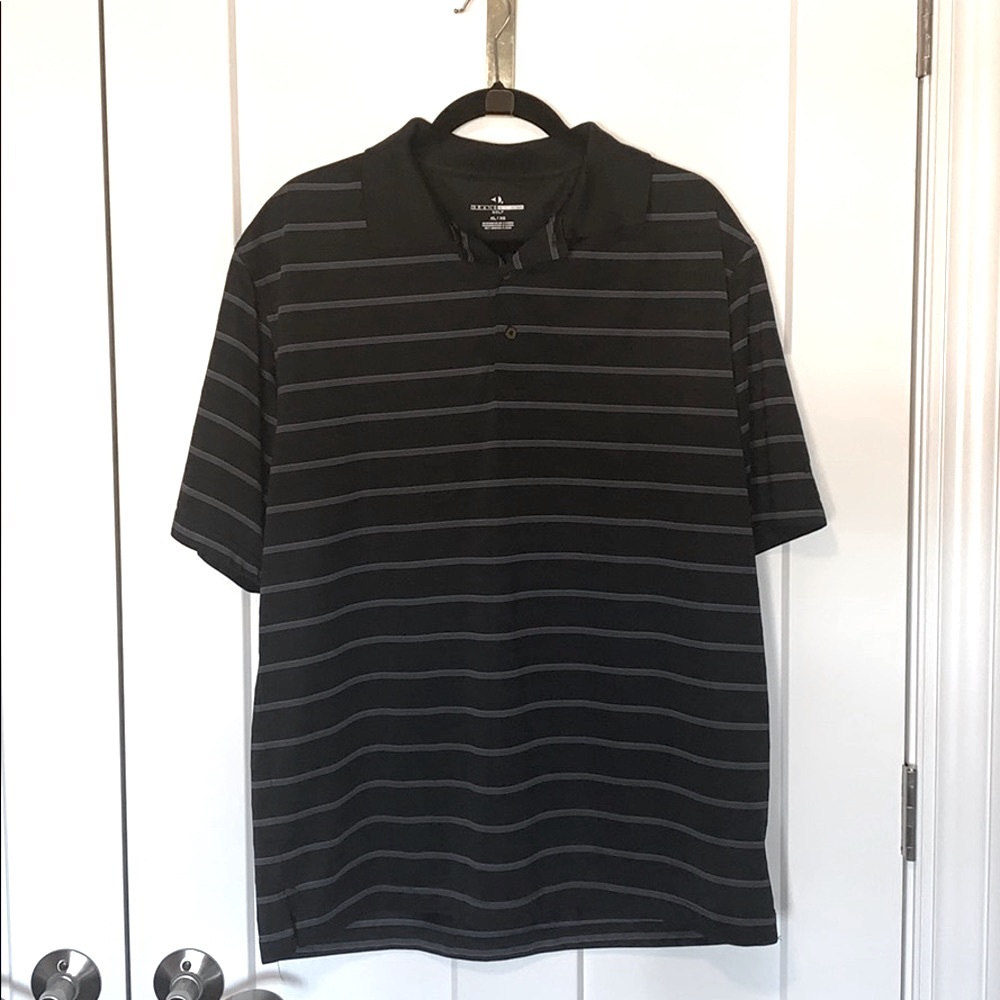 Black Striped Polo